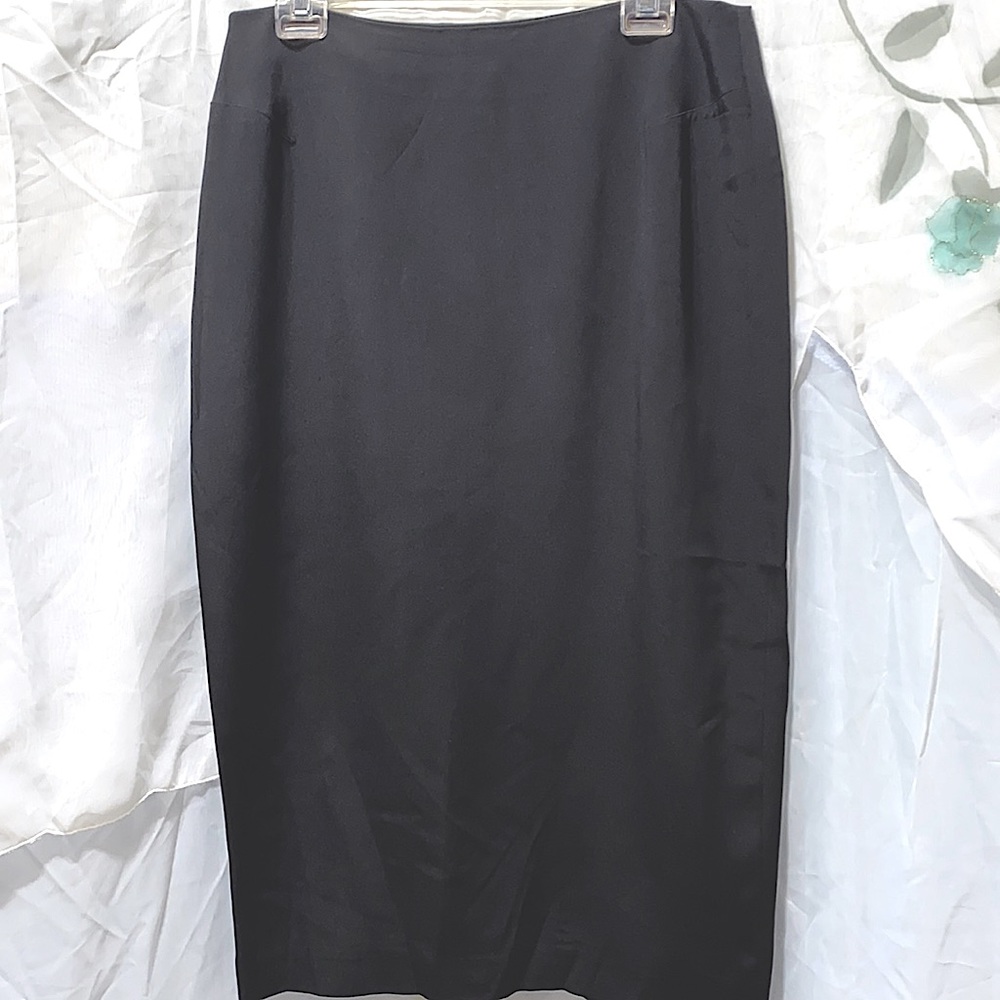 DANA BUCHMAN PETITES BLK PENCIL SKIRT SZ 14P